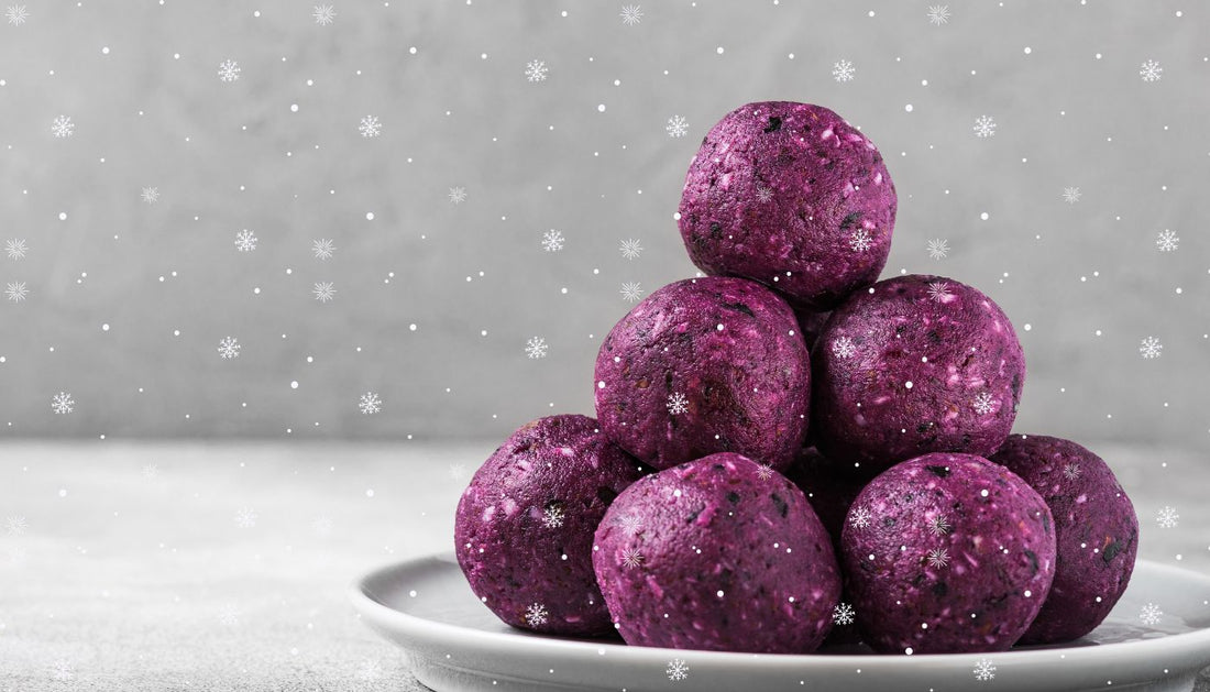 Holiday Haskap Energy Bites