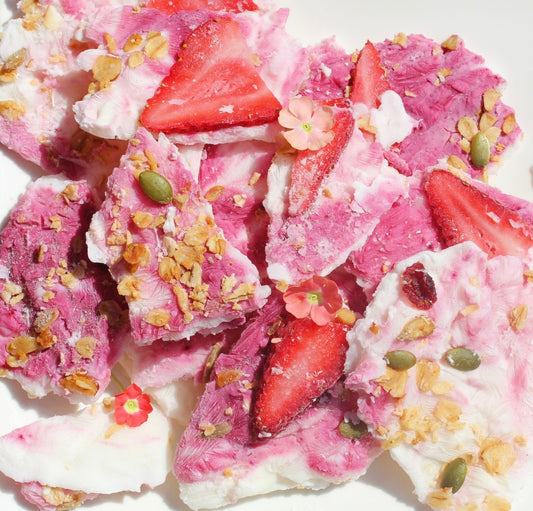 Haskap Berry Yogurt Bark