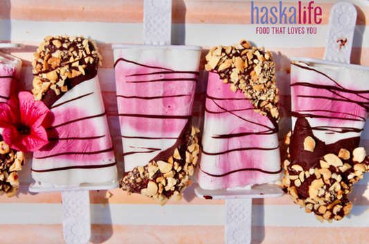 Haskalife – Summer Haskap Berry Yogurt Popsicles