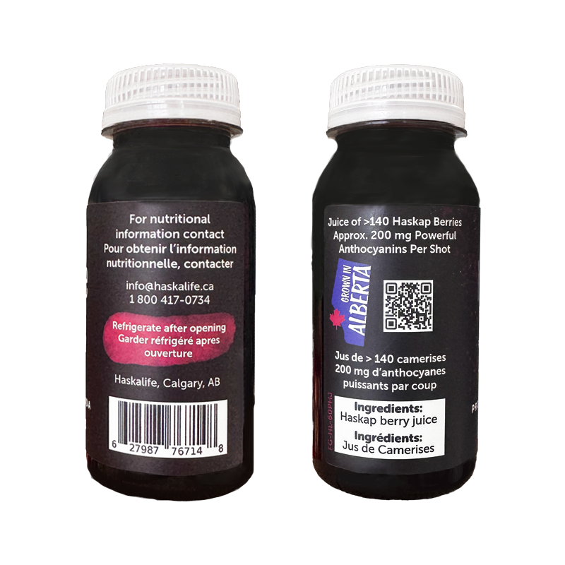 Haskap Berry Juice Shots Packed with Nutrients Haskalife Haskalife™